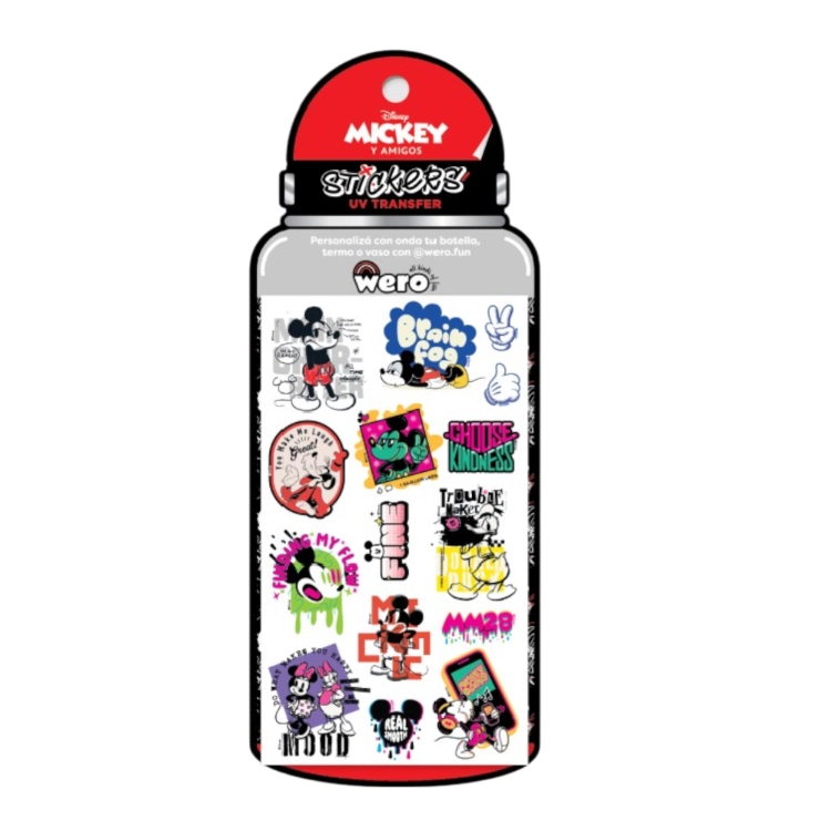 Stickers Wero Mickey Mouse UV Transfer Bottle Art.WE4162